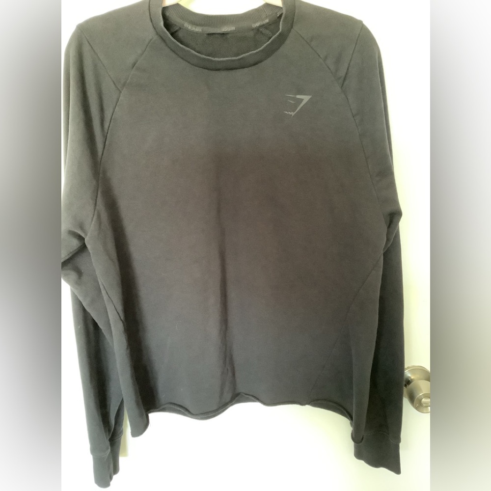 GYMSHARK MENS MEDIUM BLACK SWEATSHIRT